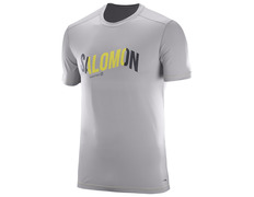 Camiseta Salomon Cosmic Logo Tee Gris