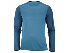 Camiseta Salomon Stroll LS Tee Azul