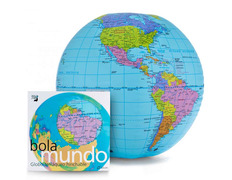 Globo hinchable bolamundo en castellano (40 cm)