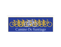 Pegatina Bicicleta Camino de Santiago 13x4,5