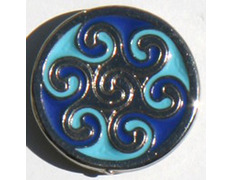 Pin Hexaquel Celta Azul Metal