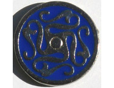Pin Laberinto Celta Azul Metal