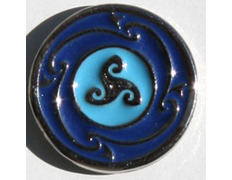 Pin Trisquel Celta Azul Metal