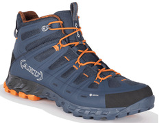 Bota Aku Selvatica Mid Goretex Azul/Naranja