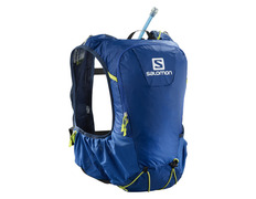 Mochila Salomon Skin Pro 10 Set Azul/Lima