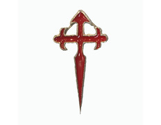 Pin Cruz de Santiago de Metal