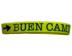 Pulsera Silicona Concha Camino Santiago Amarillo