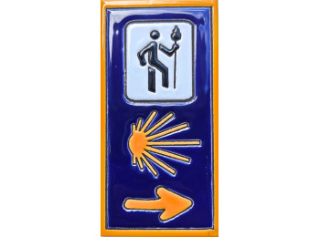 Azulejo Cerámica Triple Señal 15x7,5 cm c/filo