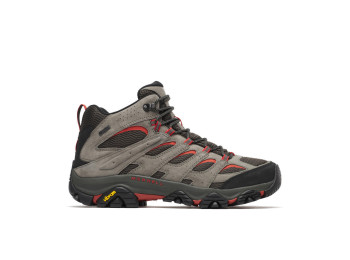 Bota Merrell Moab 3 Mid GTX Gris/Negro/Rojo