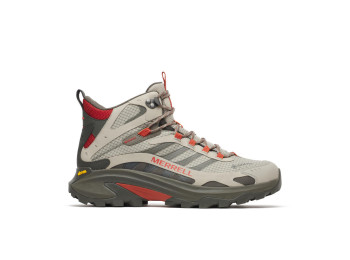 Bota Merrell Moab Speed 2 Mid GTX Piedra/Rojo