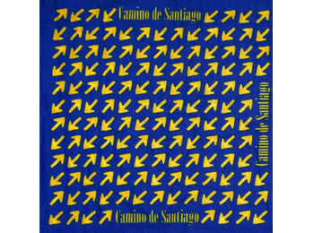 Braga Para Cuello Camino De Santiago Flechas Amarillas MyL Azul