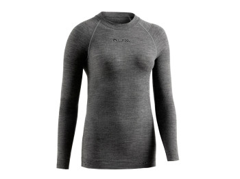 Camiseta Lurbel Merino Hollow Long Sleeves W Gris