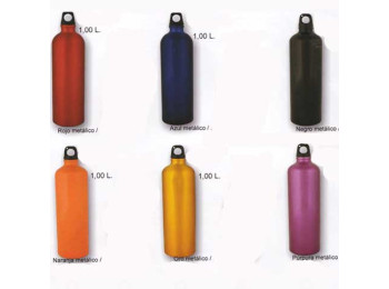 Cantimplora Aluminio Brillo 1 Litro