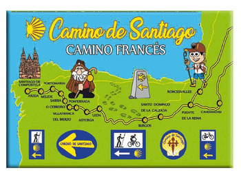 Imán Mapa Camino Francés MyL