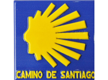 Imán Resina Estrella Cuadrado MyL Azul/Amarillo