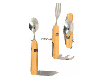 Juego De Cubiertos Elementerre Cando Madera