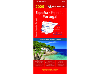 Mapa Michelin España - Portugal 2025