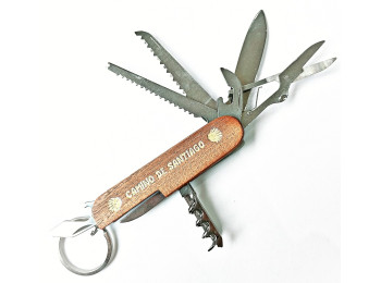 Navaja Multiusos Madera Camino de Santiago MyL