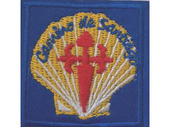 Parche bordado Vieira y Cruz Camino Santiago pequeño