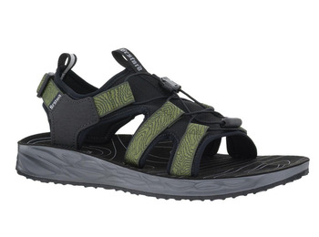Sandalia Bestard Cross Negro/Verde