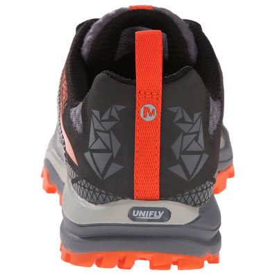 Zapato Merrell All Out Crush Light Gris/Naranja