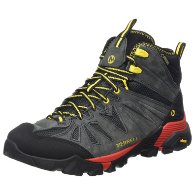 Bota Merrell Capra Mid GTX Gris/Amarillo