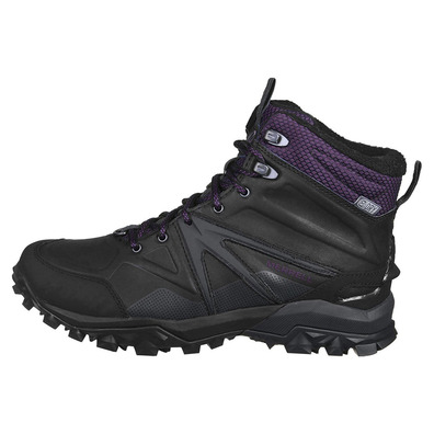 Bota Merrell Capra Glacial Ice Mid WTPF W Negro/Gris/Morado