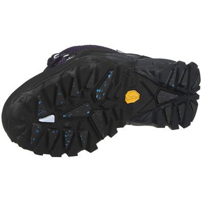 Bota Merrell Capra Glacial Ice Mid WTPF W Negro/Gris/Morado