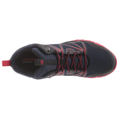 Bota Merrell Capra Rise Mid WTPF Marino/Rojo