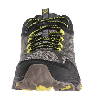 Zapato Merrell Moab Fst Negro/Gris/Amarillo