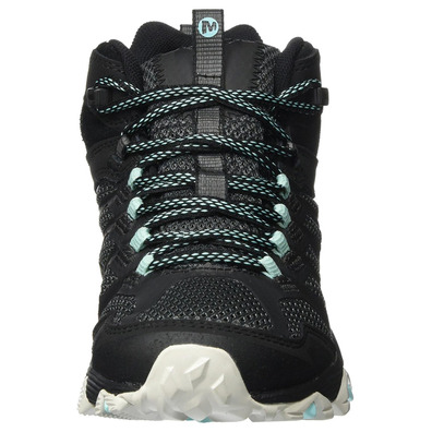 Bota Merrell Moab FST Mid GTX W Negro/Turquesa