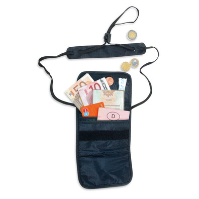 Bandolera Skin Folded Neck Pouch Negro