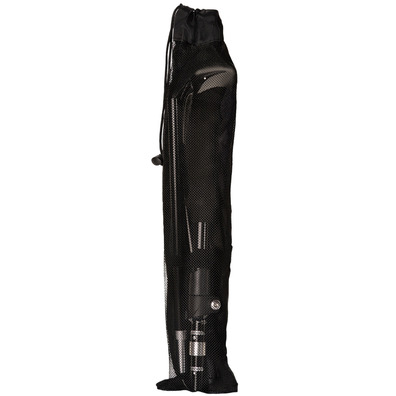 Bastón trekking aluminio PLEGABLE negro Y EXTENIBLE 100-115cm