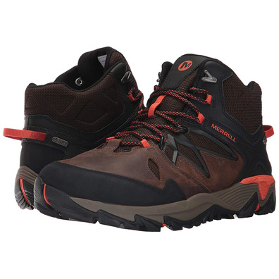 Botas Merrell All Out Blaze 2 Mid GTX Marrón/Negro/Naranja