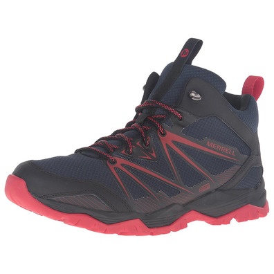 Bota Merrell Capra Rise Mid WTPF Marino/Rojo