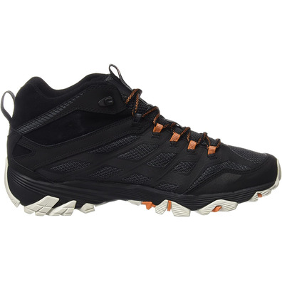 Bota Merrell Moab FST Mid GTX Negro/Naranja