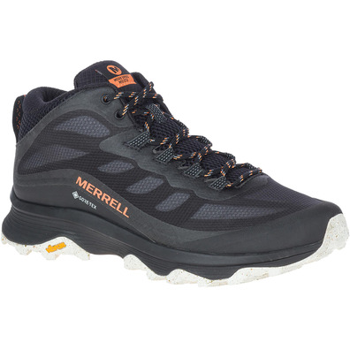 Bota Merrell Moab Speed Mid GTX Negro/Naranja