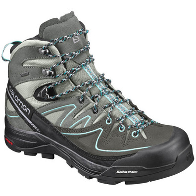 Bota Salomon X Alp Mid LTR GTX W Antracita/Turquesa/Negro