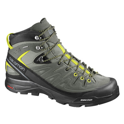 Bota Salomon X Alp Mid LTR GTX Gris/Lima/Negro