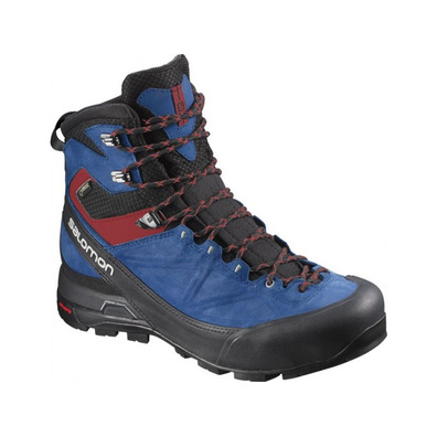 Bota Salomon X Alp MTN GTX Azul/Negro/Rojo