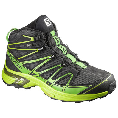 Bota Salomon X-Chase Mid GTX Negro/Verde