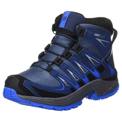 Bota Salomon XA PRO 3D MID CSWP K Marino/Azul/Negro