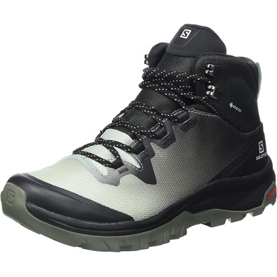 Bota Salomon Vaya Mid GTX W Gris Verdoso/Negro