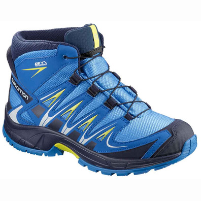 Bota Salomon XA PRO 3D Mid CS WP J Azul