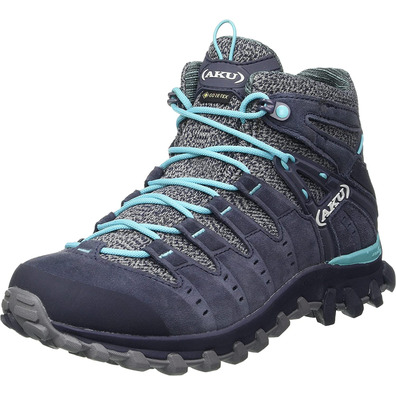 Botas Aku Alterra Lite Mid GTX W Gris/Azul