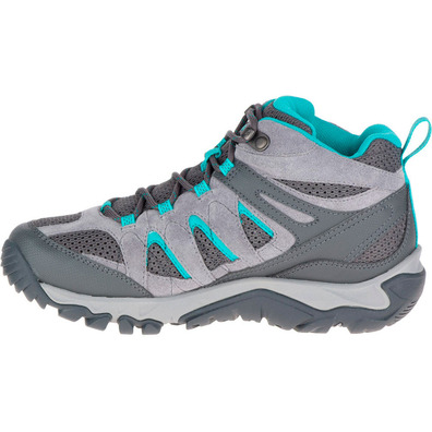 Botas Merrell Outmost Mid Vent GTX Gris/Turquesa