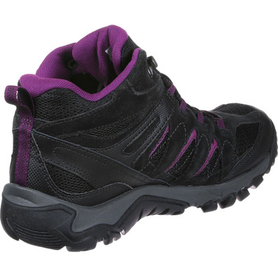 Botas Merrell Outmost Mid Vent GTX  W Negro/Fucsia