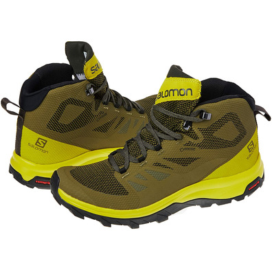 Botas Salomon Outline Mid GTX Oliva/Lima