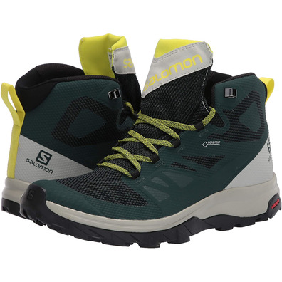 Botas Salomon Outline Mid GTX Verde/Lima