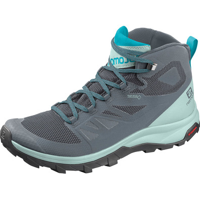 Botas Salomon Outline Mid GTX W Gris/Azul